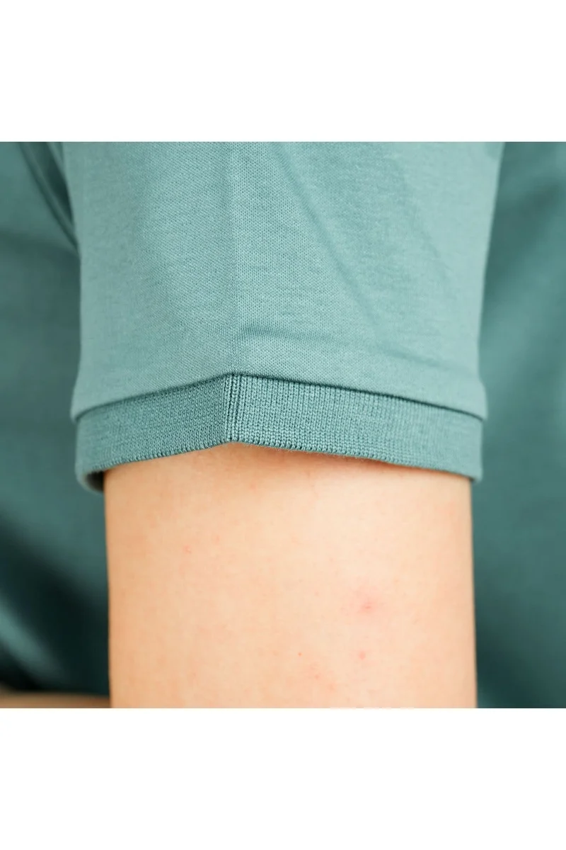 GIORDANO Green Cotton Polo for Women